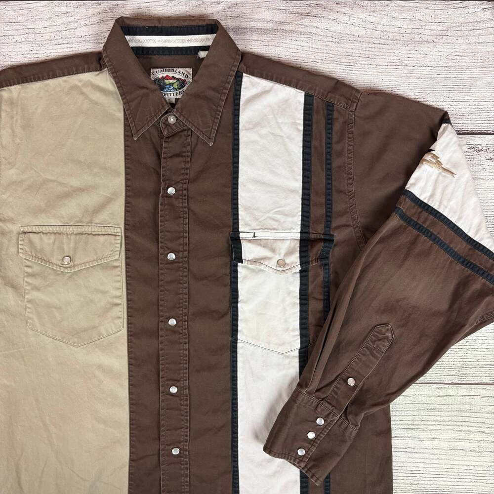 Vintage 1990s Cumberland Outfitters Western Pearl Snap Shirt
